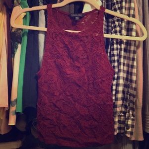 American Eagle lace crop top